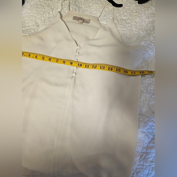 Loft Ivory Halter Top Polyester Women's Size Small - Picture 3 of 9